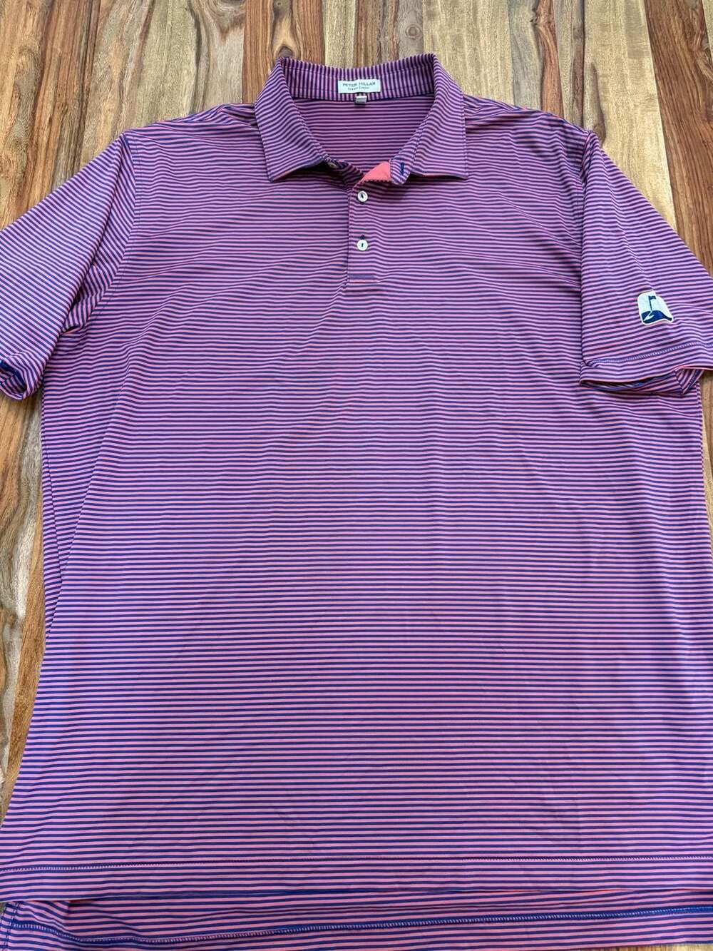 Peter Millar Summer Comfort Striped Golf Polo Shirt XXL